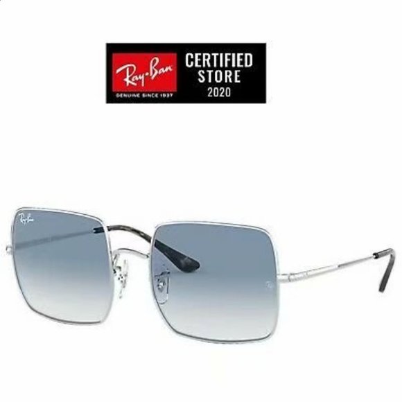 RayBan RB1971 91493F Silver Squere Gradient Blue